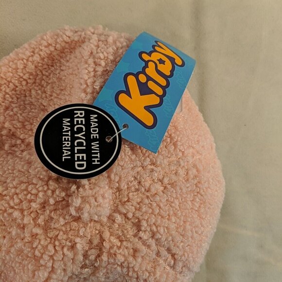 NEW Kirby Pink Sherpa Embroidered Baseball Cap Hat Nintendo Bioworld Adjustable - Picture 3 of 9